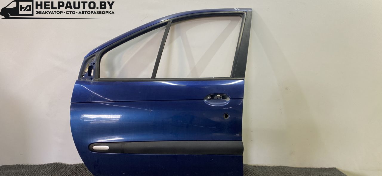 дверь передняя левая Renault Scenic 1 поколение 1998, 1.6 л., бензин, МКПП - фото №1