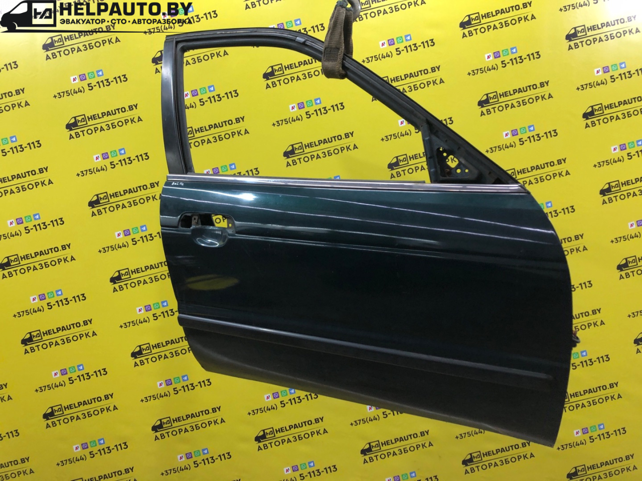 дверь передняя правая Suzuki Baleno 1 поколение 1998, 1.3 л., G13B, бензин, МКПП, синий, седан, передний привод - фото №1