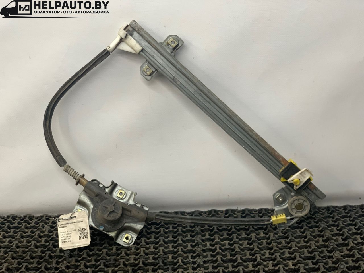 стеклоподъемник задний правый Renault Scenic 1 поколение 1998, 1.9 л., дизель, МКПП, серый, минивэн - фото №1