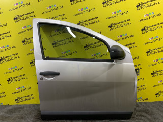 дверь передняя правая Dacia Sandero 1 поколение 2008, 1.4 л., K7J 714, бензин, МКПП, серый, хетчбэк 5 дв., передний привод
