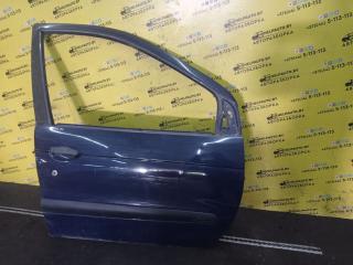 дверь передняя правая Renault Scenic 1 поколение 1998, 1.9 л., F9Q 716, дизель, МКПП, синий, минивэн, передний привод