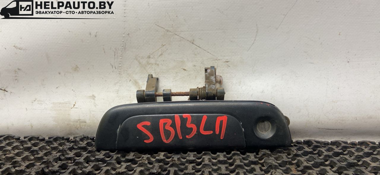ручка наружная Suzuki Baleno 1 поколение 1998, 1.3 л., i, G13BB, бензин, МКПП, серебристый, седан, передний привод - фото №1