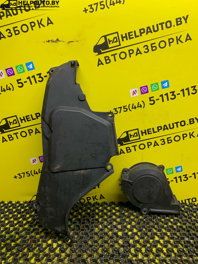 защита (кожух) ремня ГРМ Renault Scenic 1 поколение 1998, 1.9 л., F9Q 716, дизель, МКПП, синий, минивэн, передний привод - фото №1