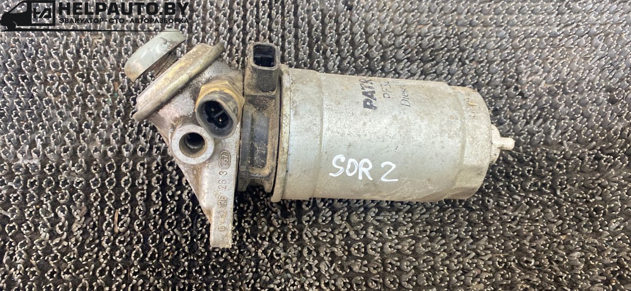 корпус топливного фильтра Kia Sorento 1 поколение 2005, 2.5 л., CRDi, D4CB, дизель, МКПП, черный, внедорожник 5 дв., полный подключаемый привод, PF3205 - фото №1