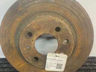 диск тормозной передний Renault Scenic 1 поколение 1997, 1.6 л., K7M 702, бензин, МКПП, синий, минивэн, передний привод