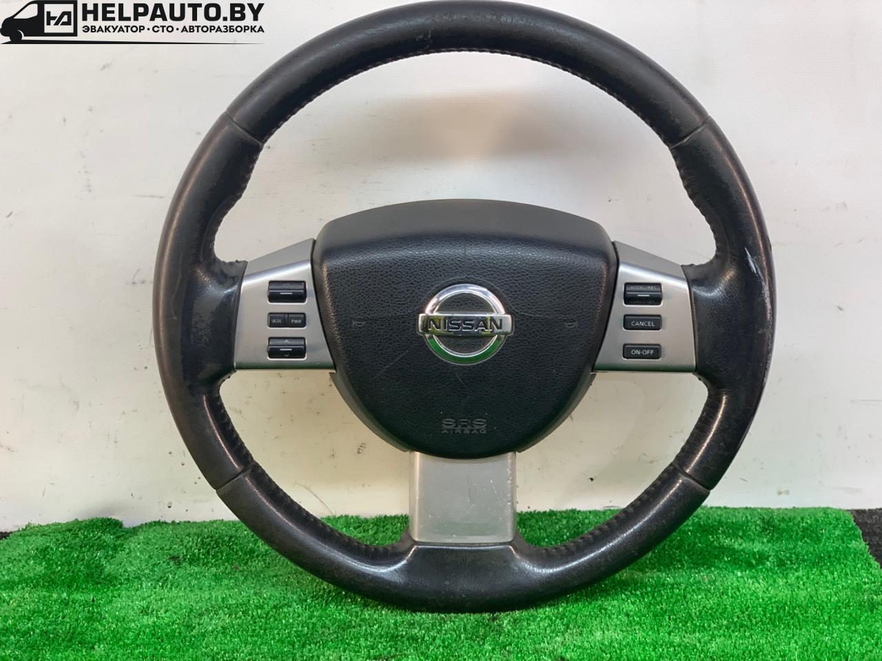 руль Nissan Murano Z50 2005, 3.5 л., бензин, АКПП, черный, внедорожник 5 дв., полный привод - фото №1