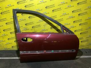 дверь передняя правая Renault Laguna 1 поколение 1994, 2.0 л., F3R 200, бензин, МКПП, бордовый, хетчбэк 5 дв., передний привод