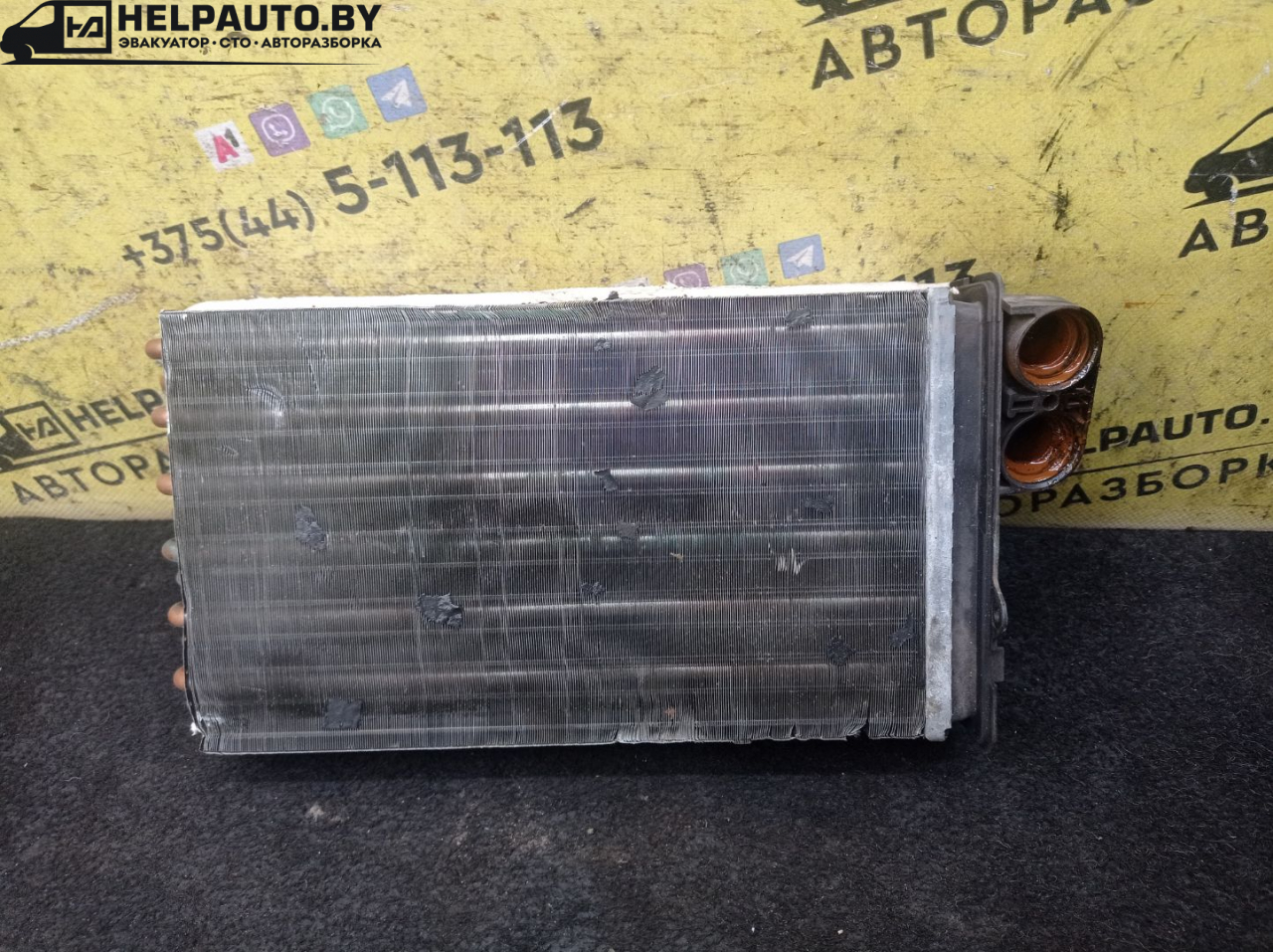 радиатор отопителя (печки) Renault Scenic 1 поколение 1998, 1.9 л., F9Q 716, дизель, МКПП, синий, минивэн, передний привод - фото №1