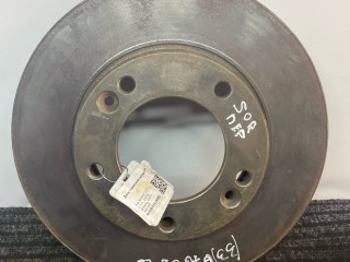 диск тормозной передний Kia Sorento 1 поколение 2005, 2.5 л., D4CB, дизель, АКПП, черный, внедорожник 5 дв., полный подключаемый привод