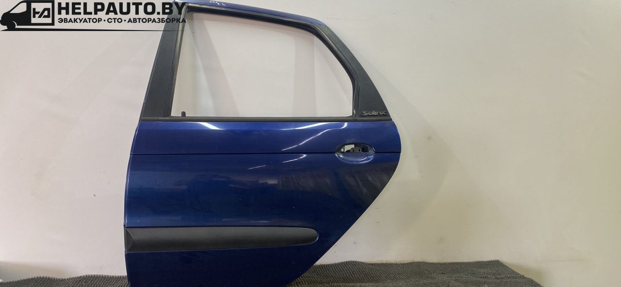 дверь задняя левая Renault Scenic 1 поколение 1998, 1.6 л., бензин, МКПП - фото №1