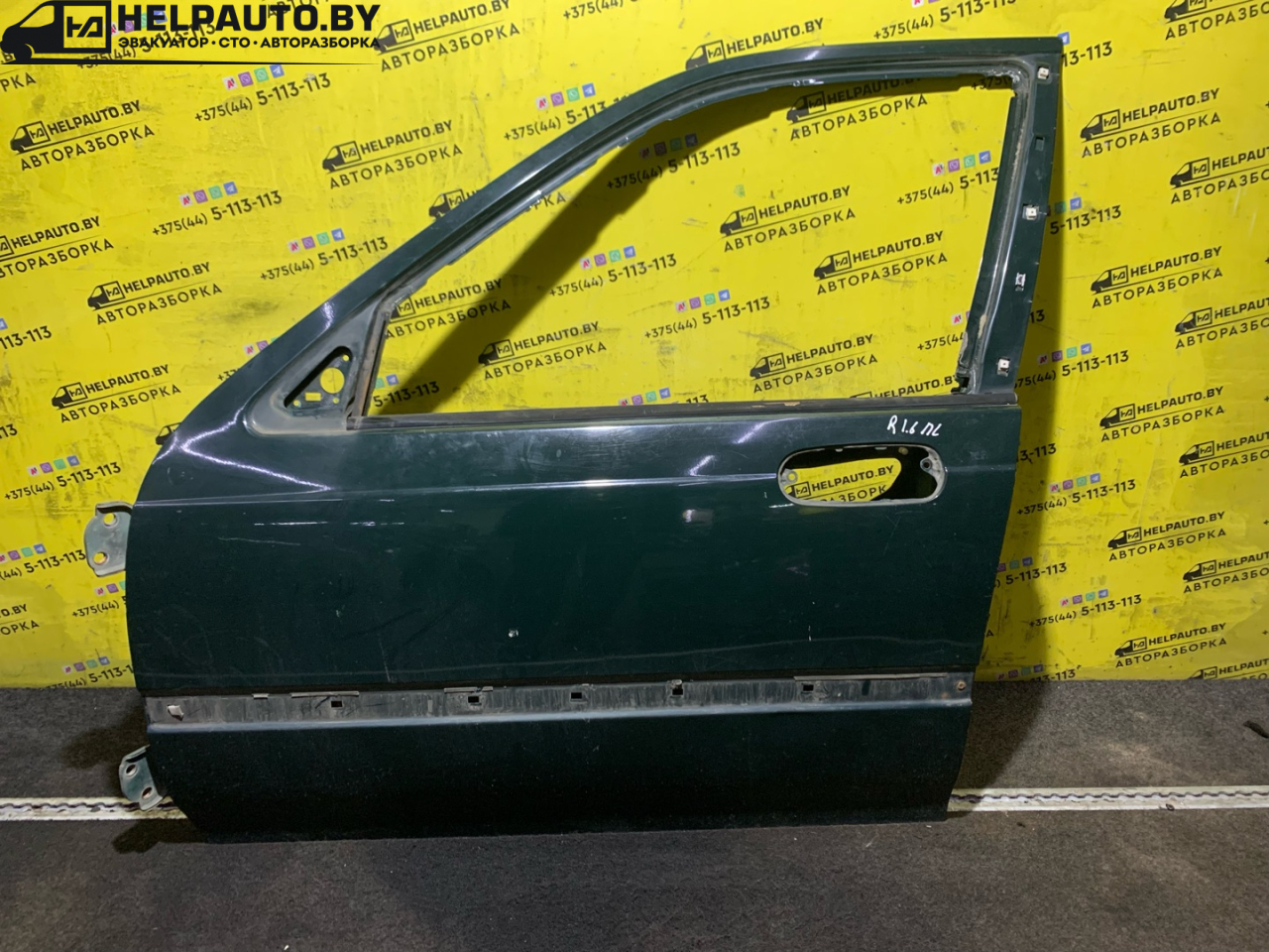 дверь передняя левая Rover 400 Series 2 поколение (HH-R) 1999, 1.6 л., бензин, МКПП, зеленый, хетчбэк 5 дв., передний привод - фото №1