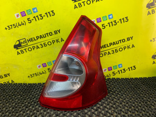 фонарь задний правый Dacia Sandero 1 поколение 2008, 1.4 л., K7J 714, бензин, МКПП, серый, хетчбэк 5 дв., передний привод