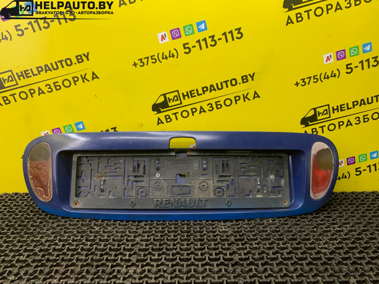 бленда Renault Megane 1 поколение 1996, 1.6 л., K7M 702, бензин, МКПП, синий, купе, передний привод - фото №1