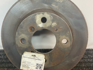 диск тормозной передний Suzuki Baleno 1 поколение (1995 - 2002), 1.6 л., G16B, бензин, МКПП, серебристый, универсал, передний привод