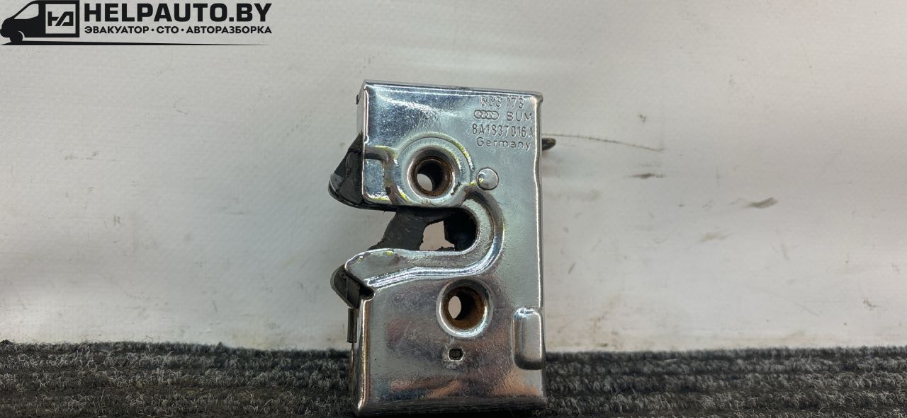 замок двери передней правой Audi 80 B3 89/B3 1987, 1.8 л., бензин, МКПП, серый, седан, передний привод, 993837015A - фото №1