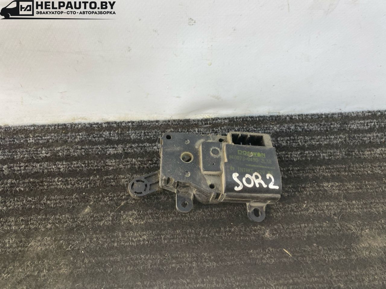 Заслонка печки/климат-контроля Kia Sorento 1 поколение 2005, 2.5 л., CRDi, D4CB, дизель, МКПП, черный, внедорожник 5 дв., полный подключаемый привод, H40073-0490 - фото №1