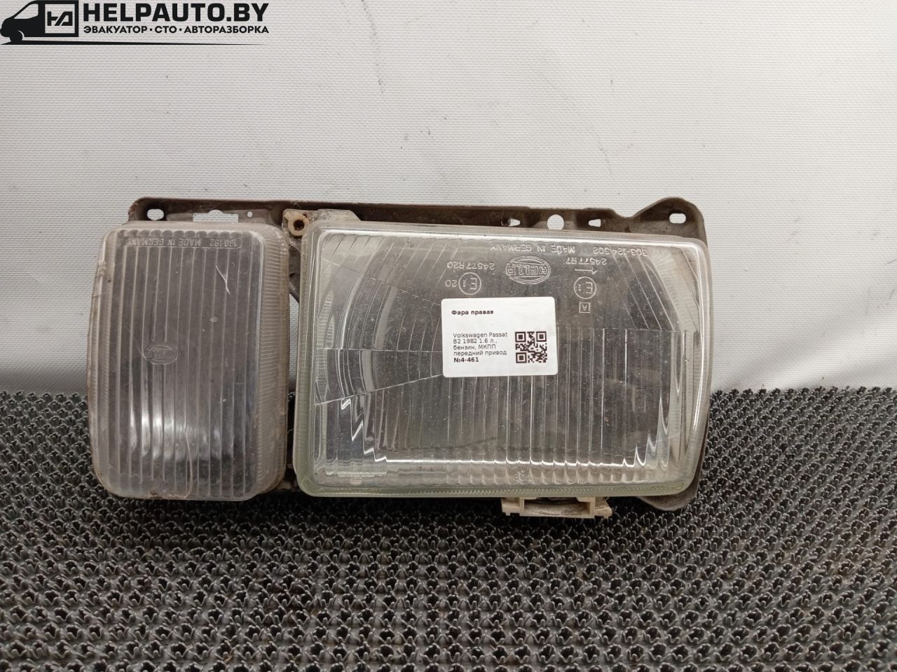 фара правая Volkswagen Passat B2 1986, 1.6 л., бензин, МКПП, передний привод - фото №1