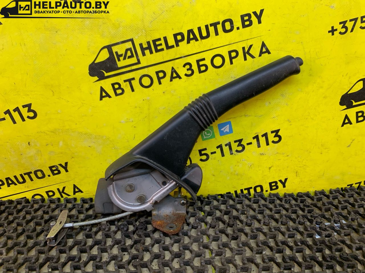 рычаг ручного тормоза (ручника) Dacia Sandero 1 поколение 2008, 1.4 л., K7J 714, бензин, МКПП, серый, хетчбэк 5 дв., передний привод - фото №1