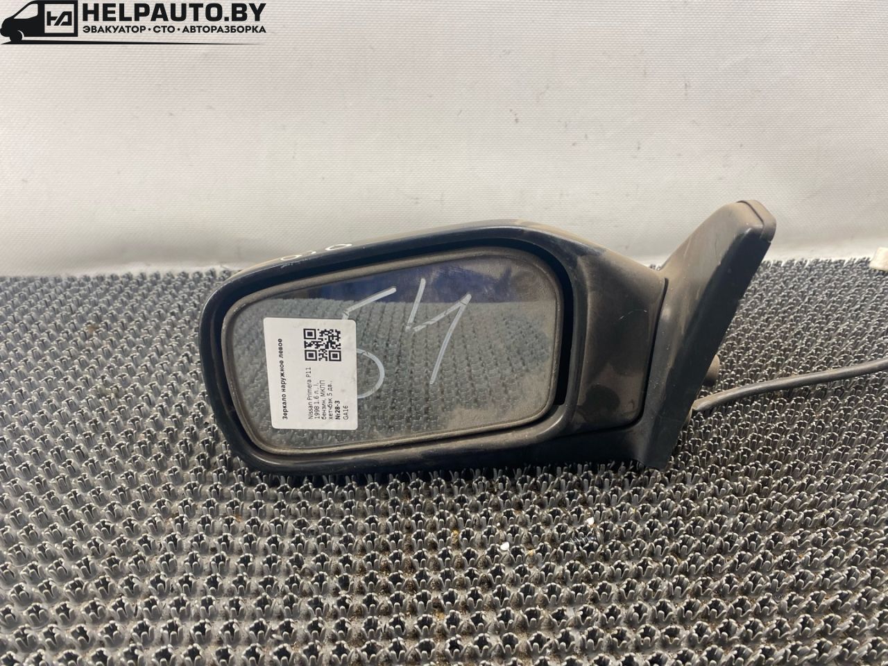 зеркало наружное левое Nissan Primera P10 1996, 1.6 л., i, бензин, МКПП, хетчбэк 5 дв., передний привод, GA16 - фото №1