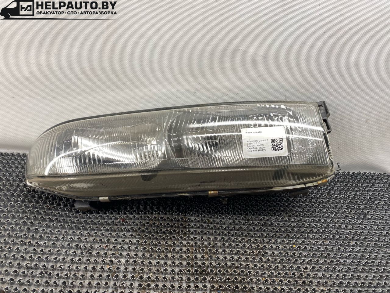 фара правая Mitsubishi Galant 7 поколение 1994, 2.0 л., бензин, МКПП, серебро, седан, передний привод - фото №1