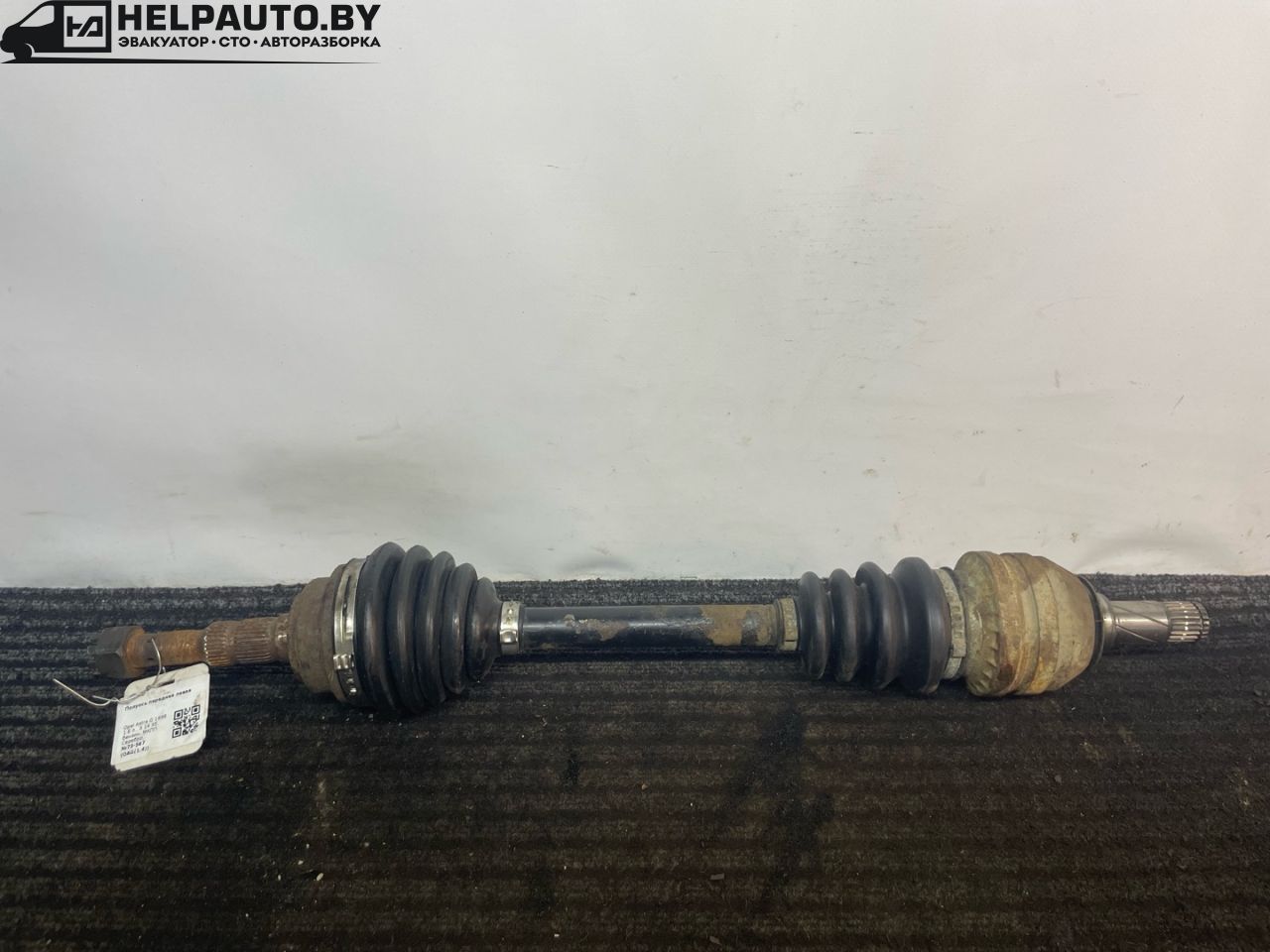 полуось передняя левая (приводной вал, ШРУС) Opel Astra G 1998, 1.4 л., X 14 XE, бензин, МКПП, серебро, универсал, передний привод - фото №1