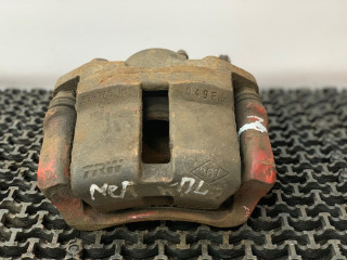 суппорт передний левый Renault Megane 1 поколение 1996, 1.6 л., K7M 702, бензин, МКПП, синий, купе, передний привод