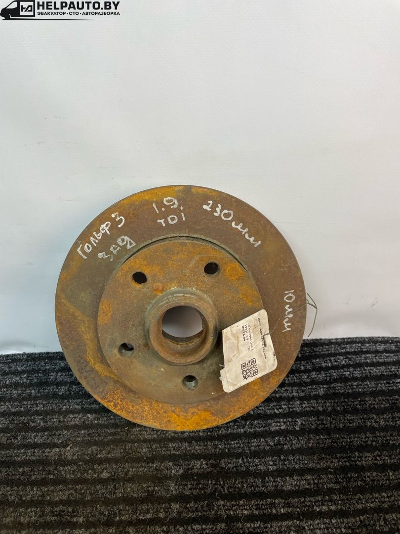 диск тормозной задний Volkswagen Golf 3 поколение 1993, 1.9 л., TDi, бензин, МКПП, хетчбэк 5 дв., передний привод - фото №1
