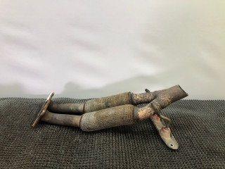 труба приемная глушителя Volkswagen Jetta 5 поколение 2010, 1.6 л., BSE, бензин, 5МКПП, синий, седан, передний привод