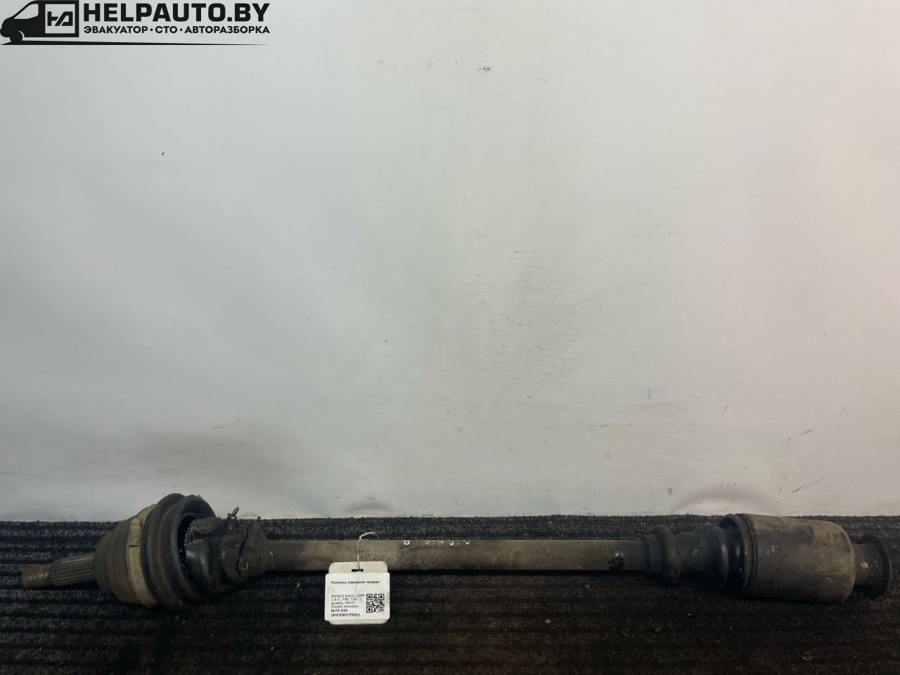 полуось передняя правая (приводной вал, ШРУС) Renault Scenic 1 поколение 1998, 1.9 л., F9Q 716, дизель, МКПП, синий, минивэн, передний привод - фото №1