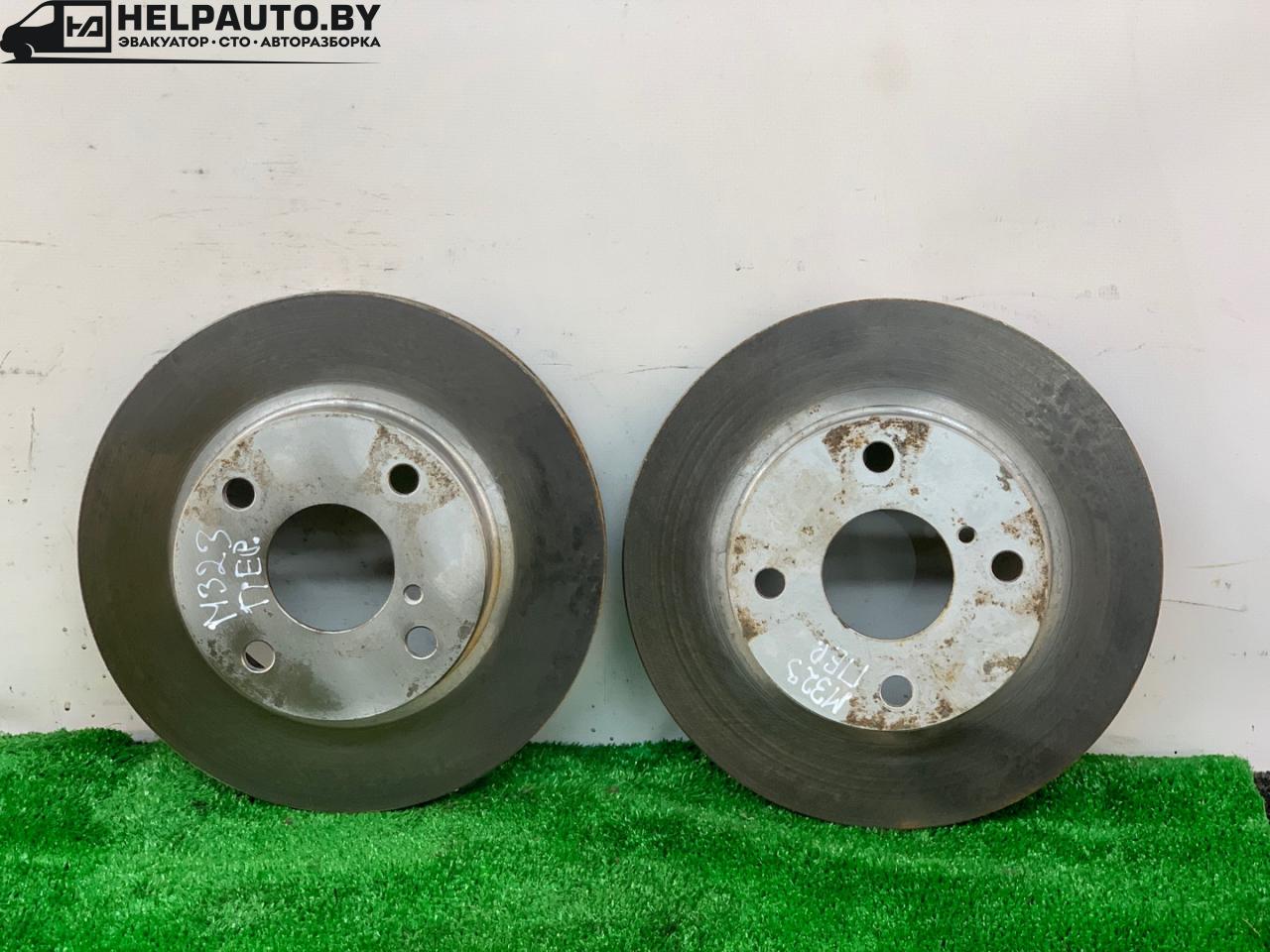 диск тормозной передний Mazda 323 6 поколение 1998, 1.4 л., бензин, МКПП, синий, хетчбэк 3 дв., передний привод - фото №1