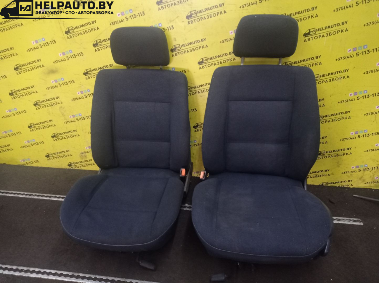 салон (комплект сидений) Audi 80 B3 1988, 1.9 л., 1Y, дизель, МКПП, серебро, седан, передний привод - фото №1