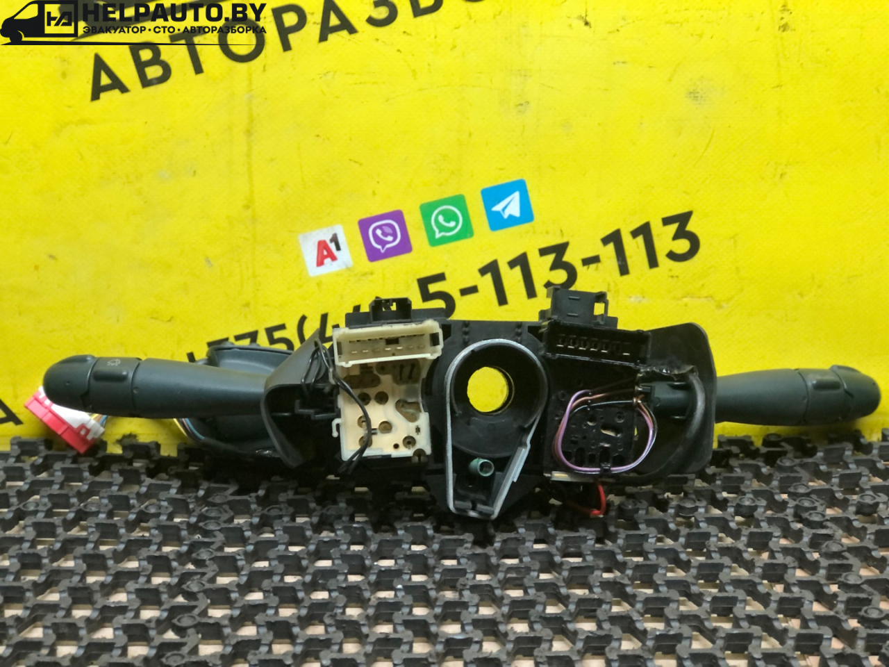 переключатель подрулевой (стрекоза) Renault Megane 1 поколение 1996, 1.6 л., K7M 702, бензин, МКПП, синий, купе, передний привод - фото №1