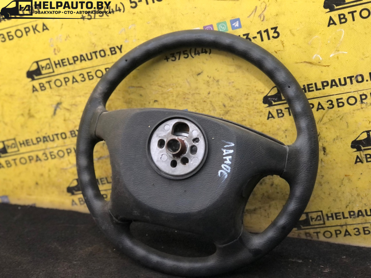 руль Daewoo Lanos T100 2000, 1.5 л., бензин, МКПП, фиолетовый, хетчбэк 5 дв., передний привод - фото №1