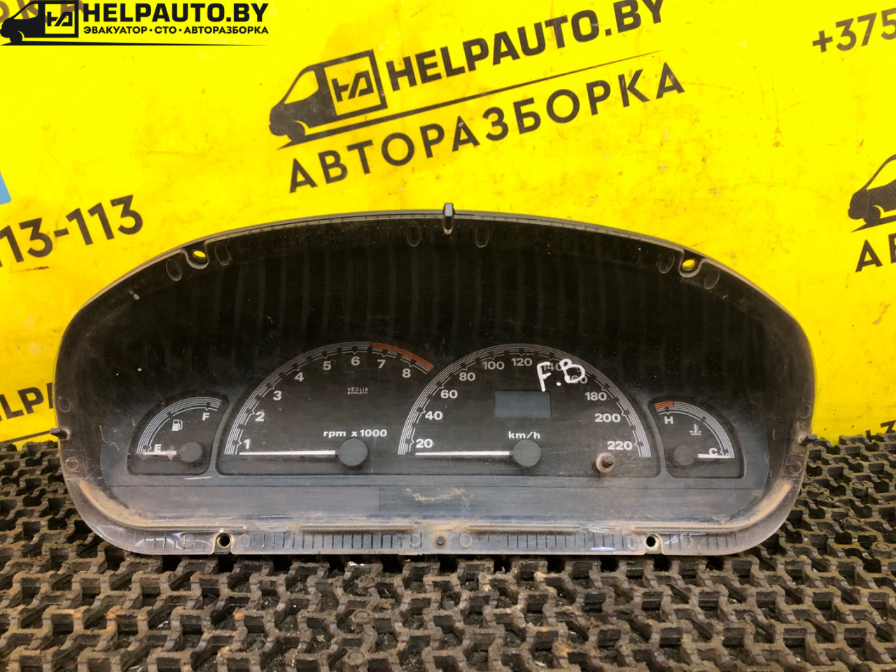 щиток приборов (приборная панель) Fiat Bravo 1 поколение 1998, 1.9 л., дизель, МКПП, черный, хетчбэк 3 дв., передний привод - фото №1