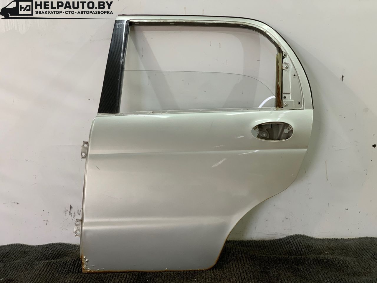 дверь задняя левая Daewoo Matiz M200 KLYA 2006, 0.8 л., F8CV, бензин, МКПП, серый, хетчбэк 5 дв., передний привод - фото №1