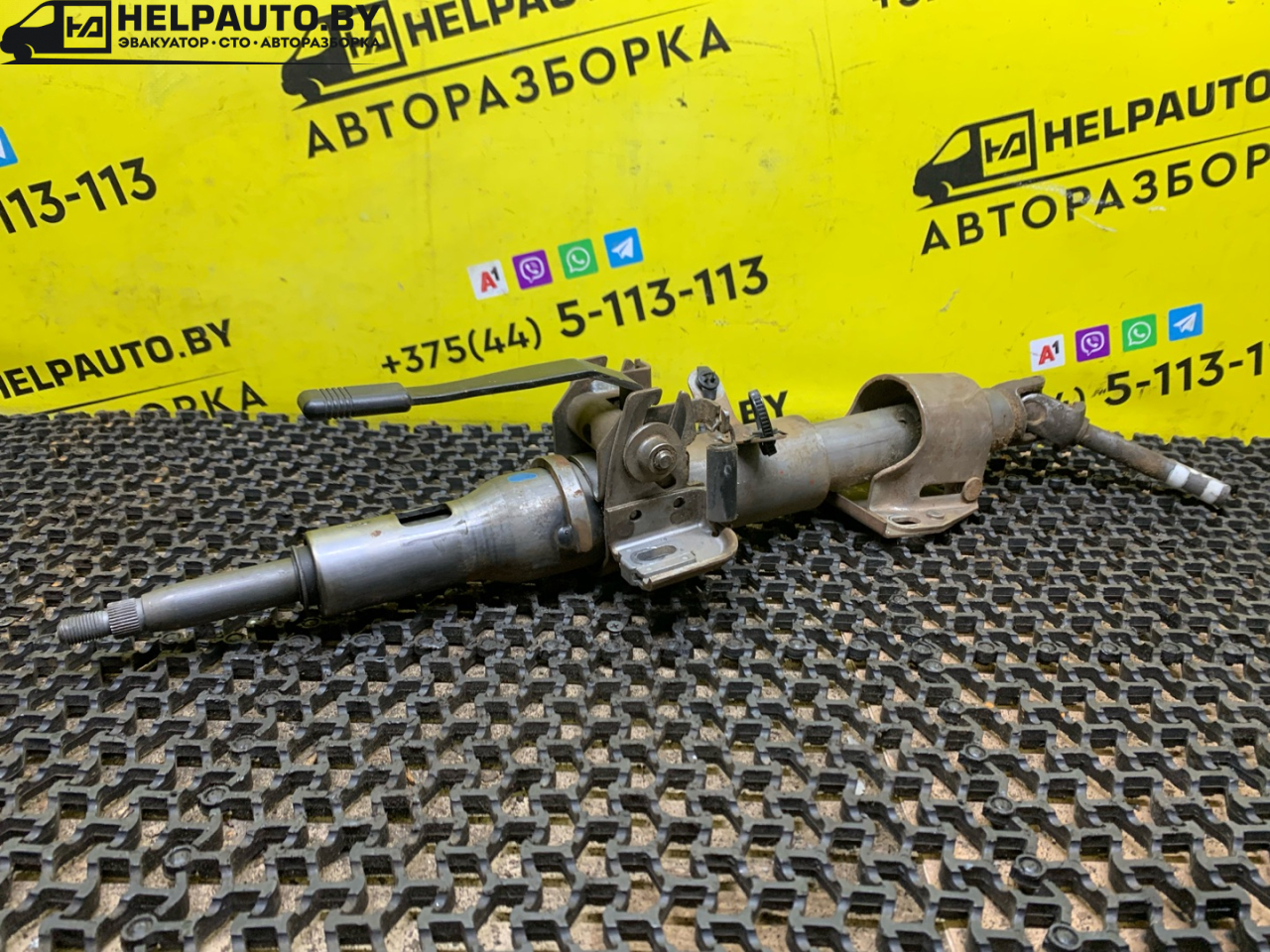 рулевая колонка Mitsubishi Carisma 1 поколение (1995 - 1999), 1.8 л., 4G93 (GDI), бензин, МКПП, серебро, хетчбэк 5 дв., передний привод - фото №1