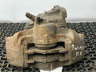 суппорт передний правый Renault Twingo 1 поколение 1996, 1.2 л., C3G 700, бензин, МКПП, желтый, хетчбэк 3 дв., передний привод