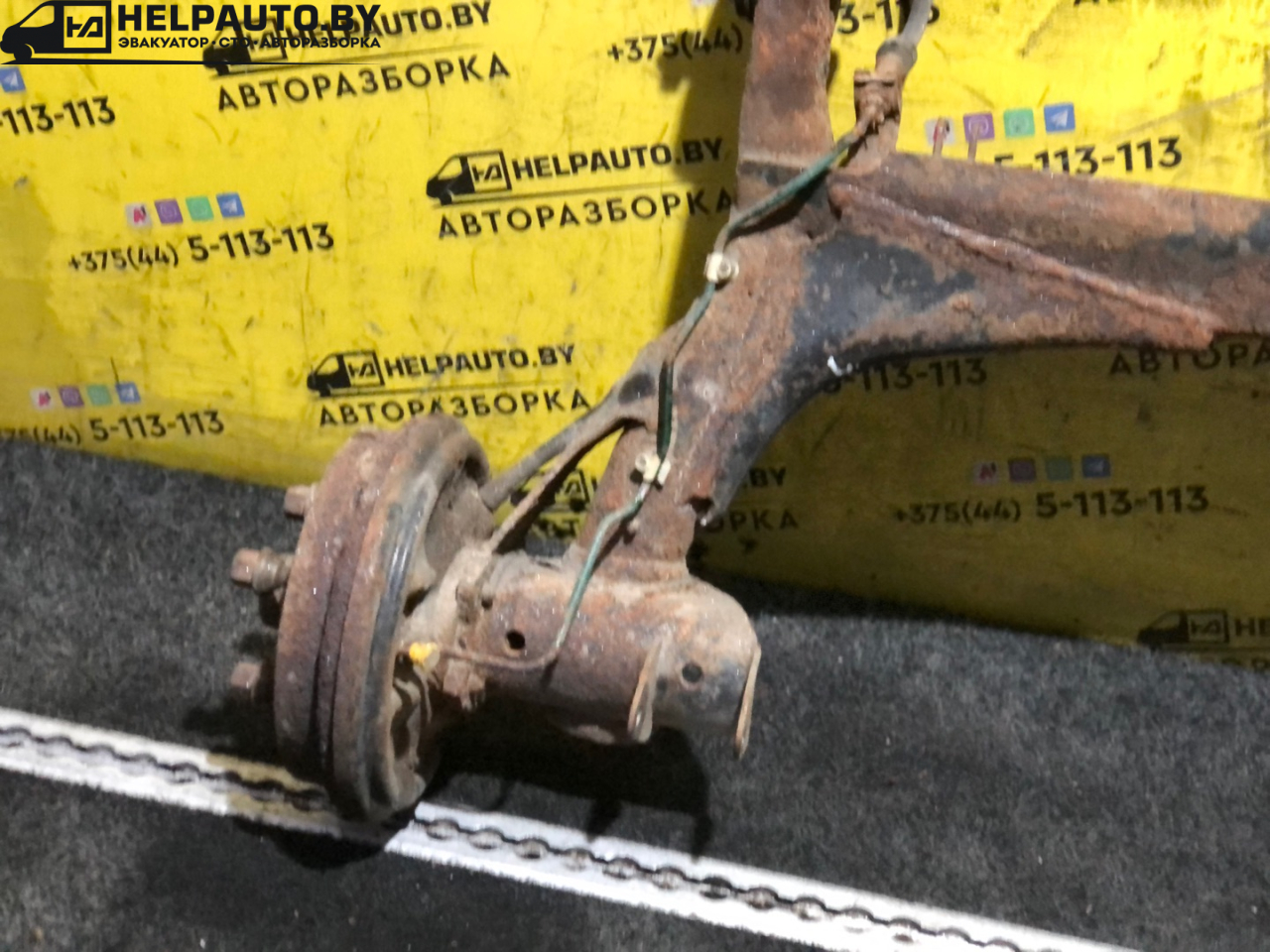 балка подвески задняя SEAT Ibiza 2 поколение 1998, 1.6 л., ALM, бензин, 5МКПП, синий, хетчбэк 5 дв., передний привод - фото №1