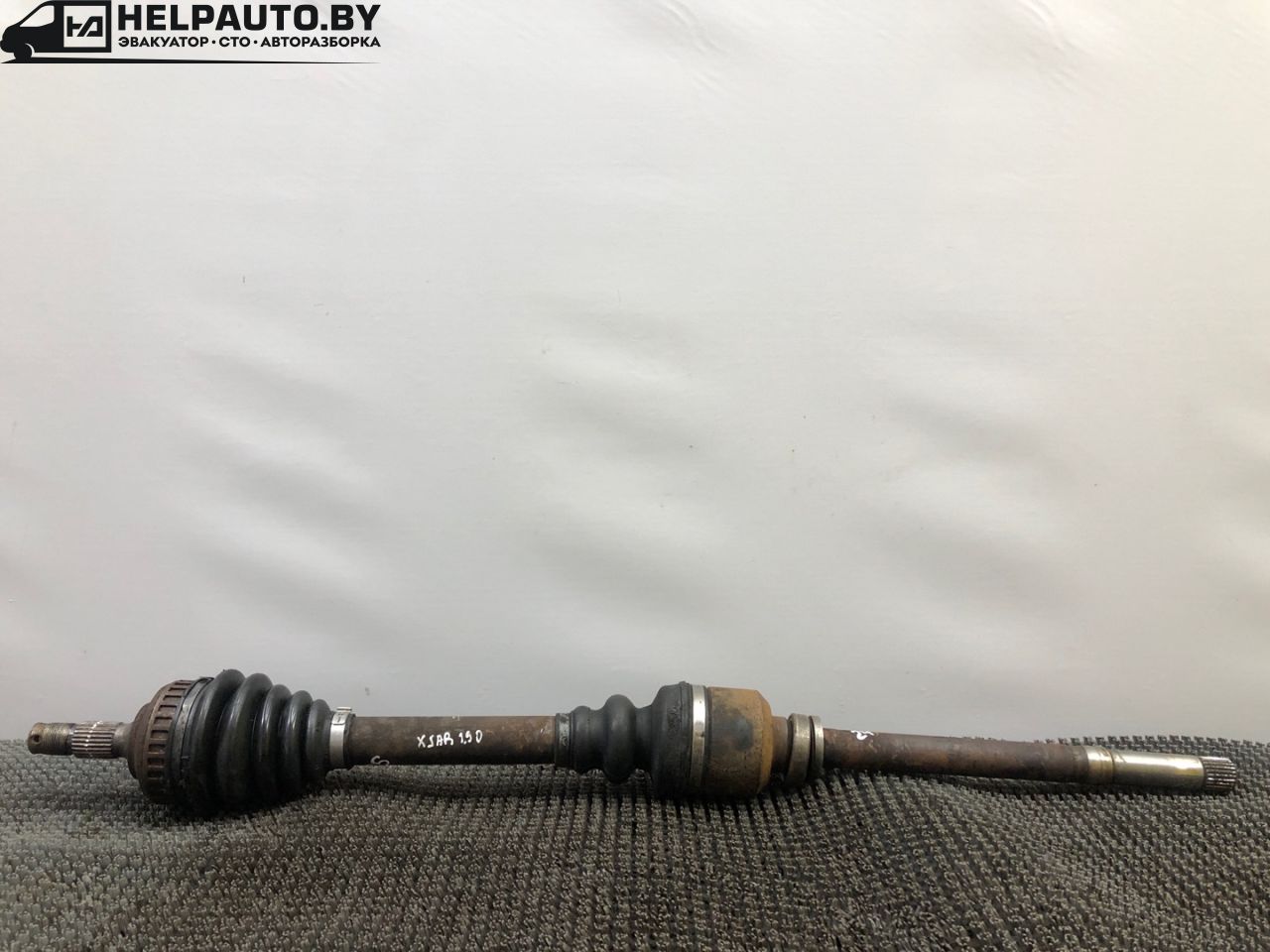 полуось передняя правая (приводной вал, ШРУС) Citroen Xsara 1 поколение 1998, 1.9 л., дизель, 5МКПП, зеленый, универсал - фото №1