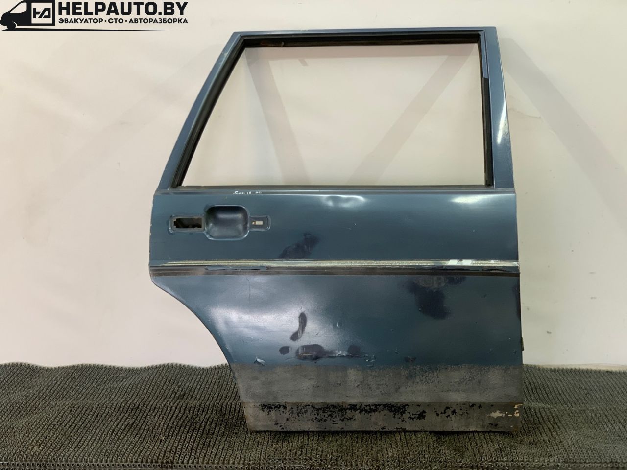 дверь задняя правая Volkswagen Santana 1 поколение 1988, 1.6 л., бензин, синий, передний привод - фото №1