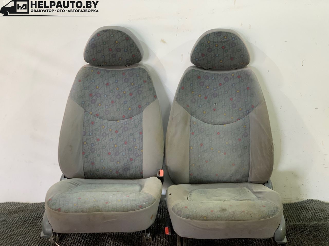 салон (комплект сидений) Daewoo Matiz M200 KLYA 2006, 0.8 л., F8CV, бензин, МКПП, серый, хетчбэк 5 дв., передний привод - фото №1