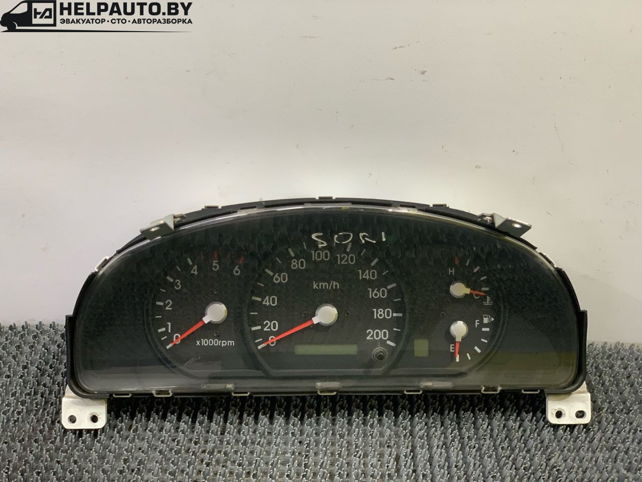 щиток приборов (приборная панель) Kia Sorento 1 поколение 2004, 2.5 л., CRDi, D4CB, дизель, АКПП, серебристый, внедорожник 5 дв., полный подключаемый привод, 94003-3E260 - фото №1