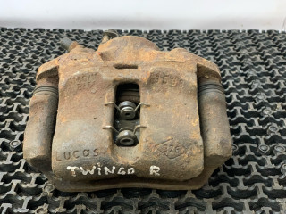 суппорт передний правый Renault Twingo 1 поколение 1998, 1.2 л., бензин, МКПП, зелёный металлик, хетчбэк 3 дв.