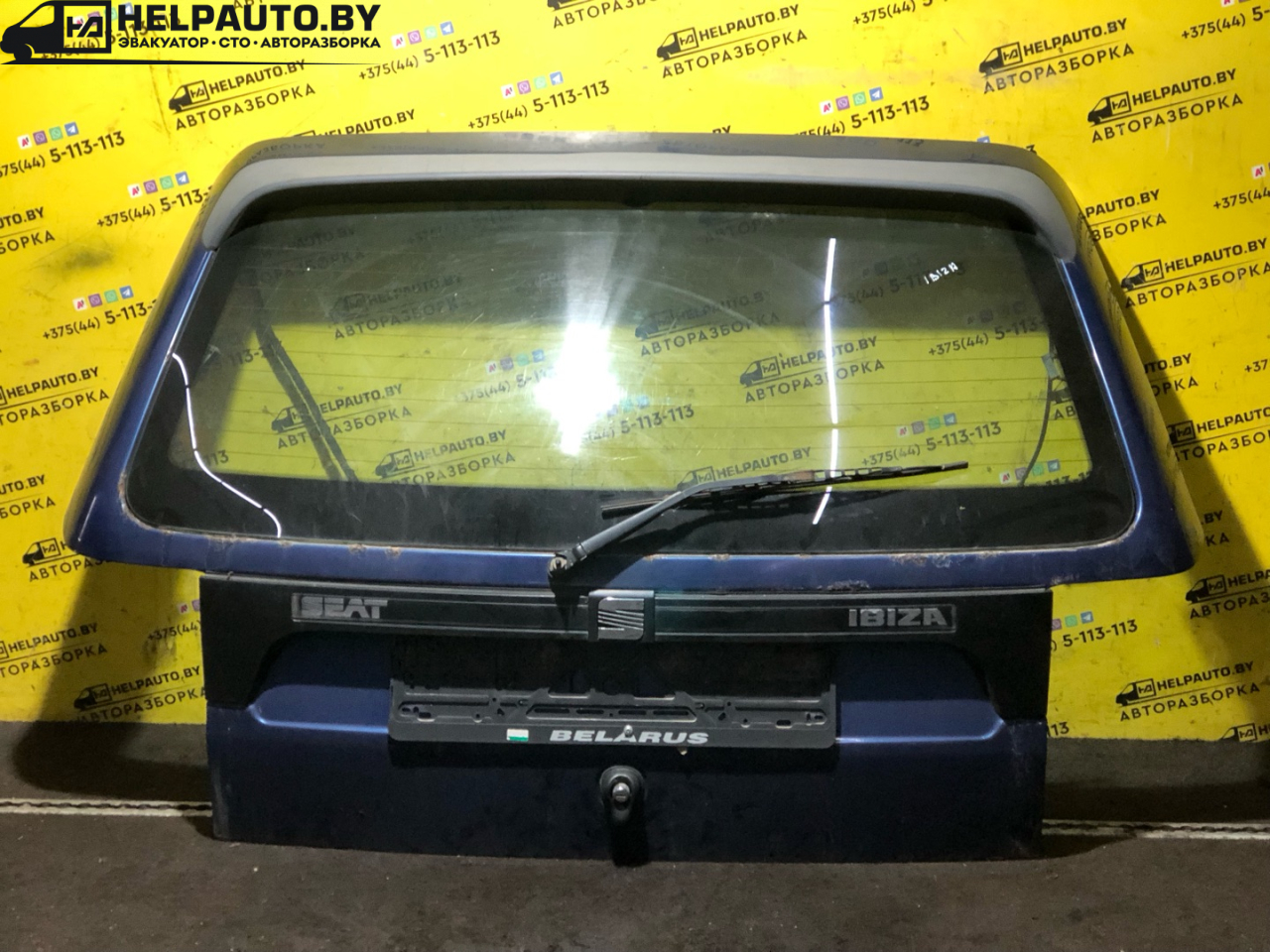 крышка багажника (дверь 3-5) SEAT Ibiza 2 поколение 1998, 1.6 л., ALM, бензин, 5МКПП, синий, хетчбэк 5 дв., передний привод - фото №1