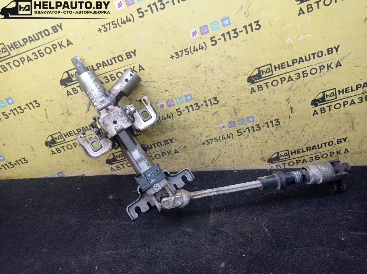рулевая колонка Renault Scenic 1 поколение 1998, 1.9 л., F9Q 716, дизель, МКПП, синий, минивэн, передний привод - фото №1