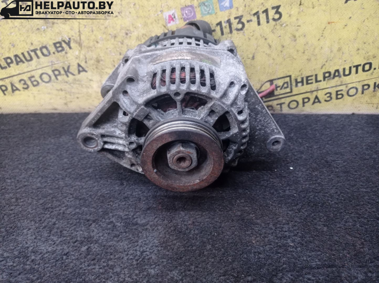генератор Renault Megane 1 поколение 1996, 1.6 л., K7M 702, бензин, МКПП, синий, купе, передний привод - фото №1