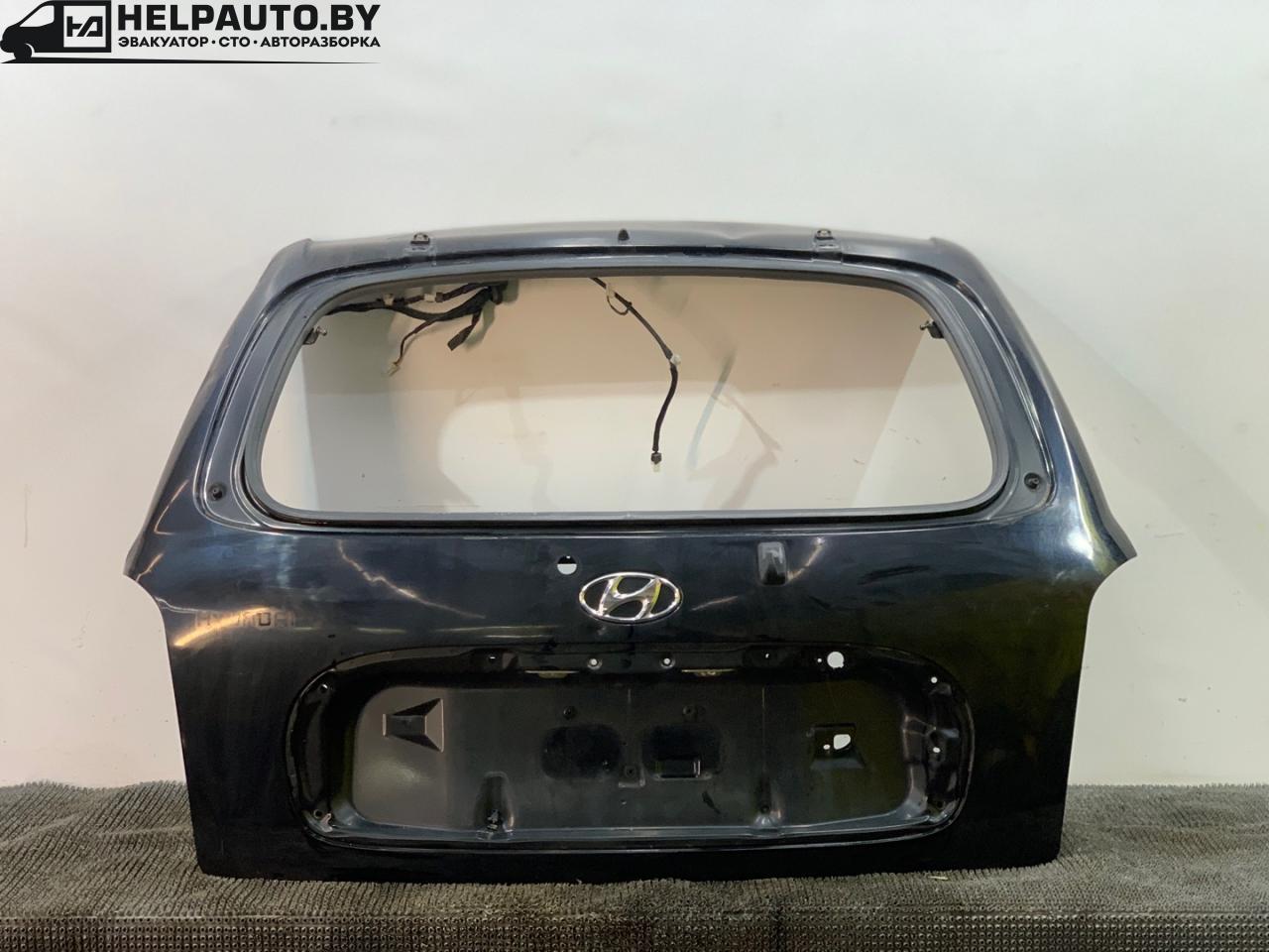 крышка багажника (дверь 3-5) Hyundai Santa Fe 1 поколение (SM) 2001, 2.4 л., бензин, МКПП, черный, внедорожник 5 дв., передний привод - фото №1