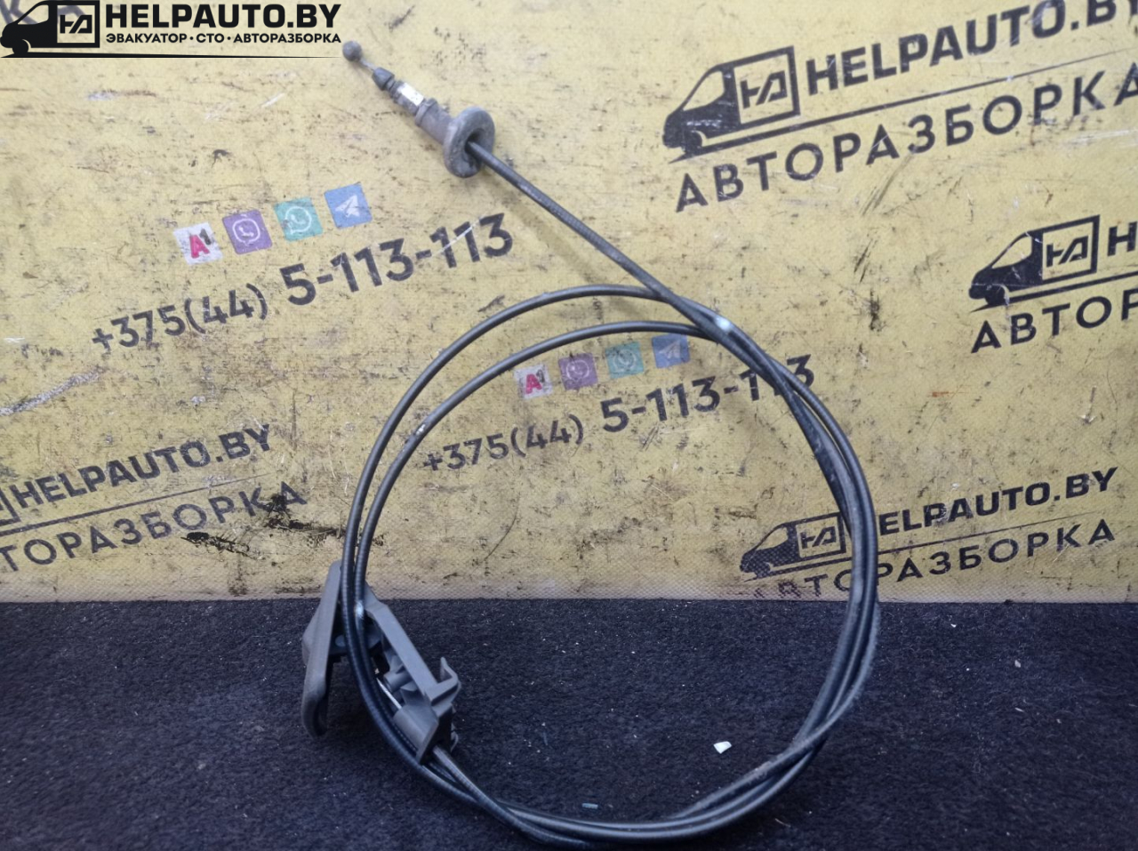 трос капота Daewoo Lanos T100 2000, 1.5 л., бензин, МКПП, фиолетовый, хетчбэк 5 дв., передний привод - фото №1