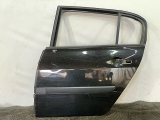 дверь задняя левая Renault Megane 2 поколение [рестайлинг] 2008, 1.4 л., бензин, МКПП, чёрный, седан