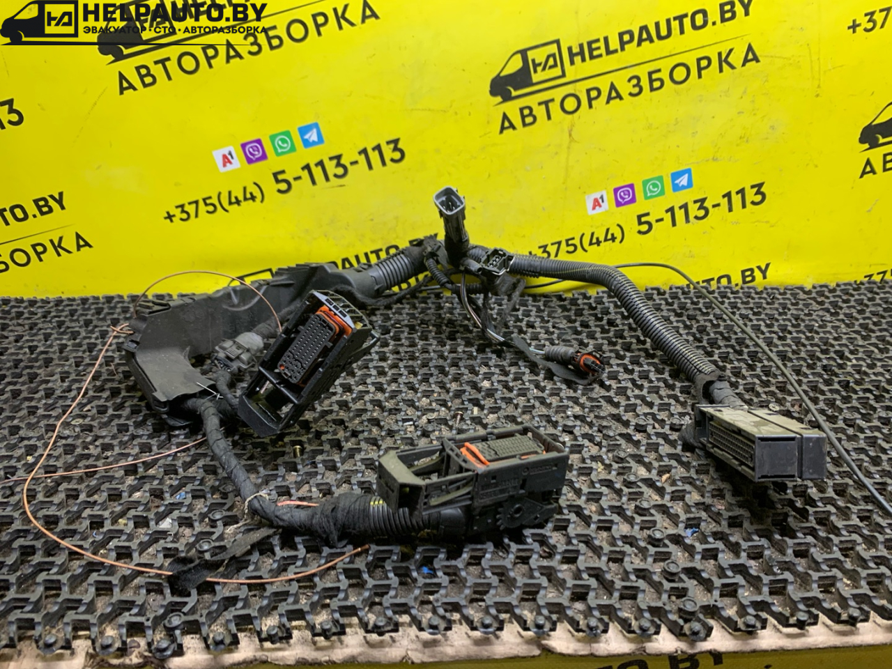 проводка двигателя Opel Zafira 1 поколение (A) 2002, 2.2 л., дизель, МКПП, синий, минивэн, передний привод - фото №1